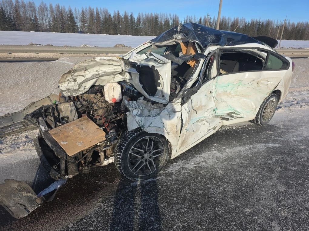 В Елабужском районе на трассе М-7 произошло ДТП с участием трёх автомобилей