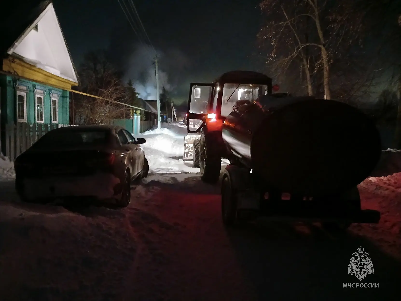 Отец и сын погибли при пожаре в частном доме в Елабужском районе