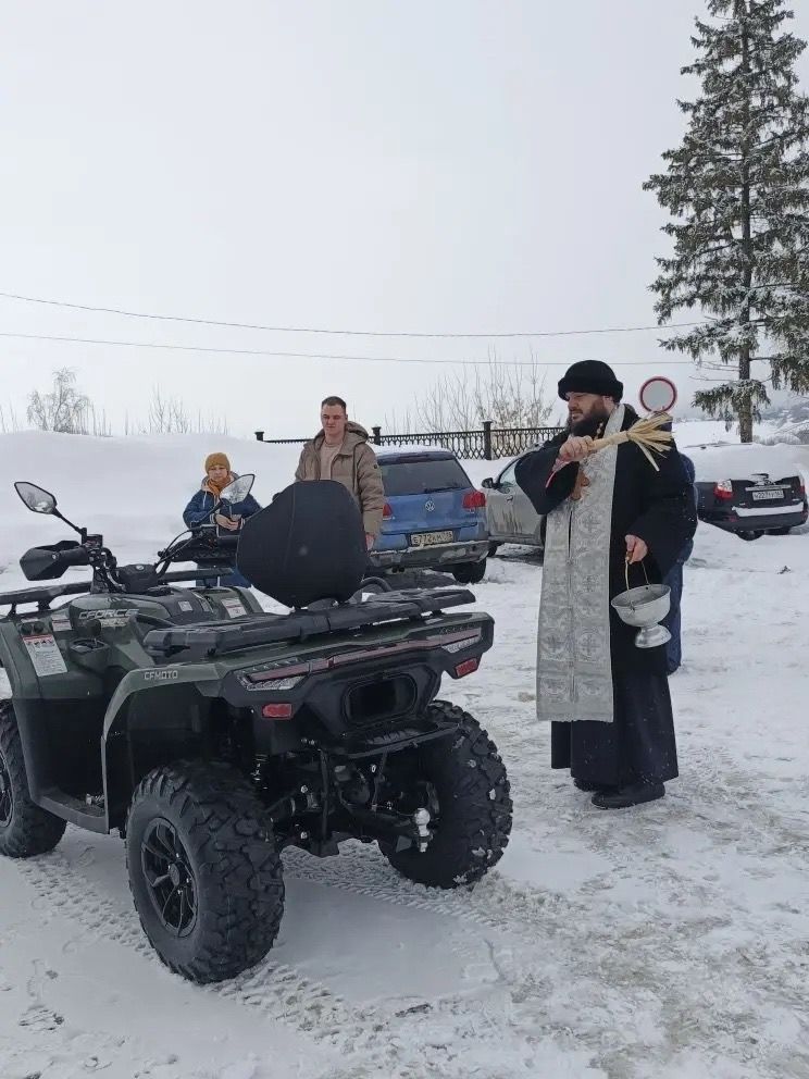 В Спасском соборе Елабуги освятили квадроцикл для бойцов СВО