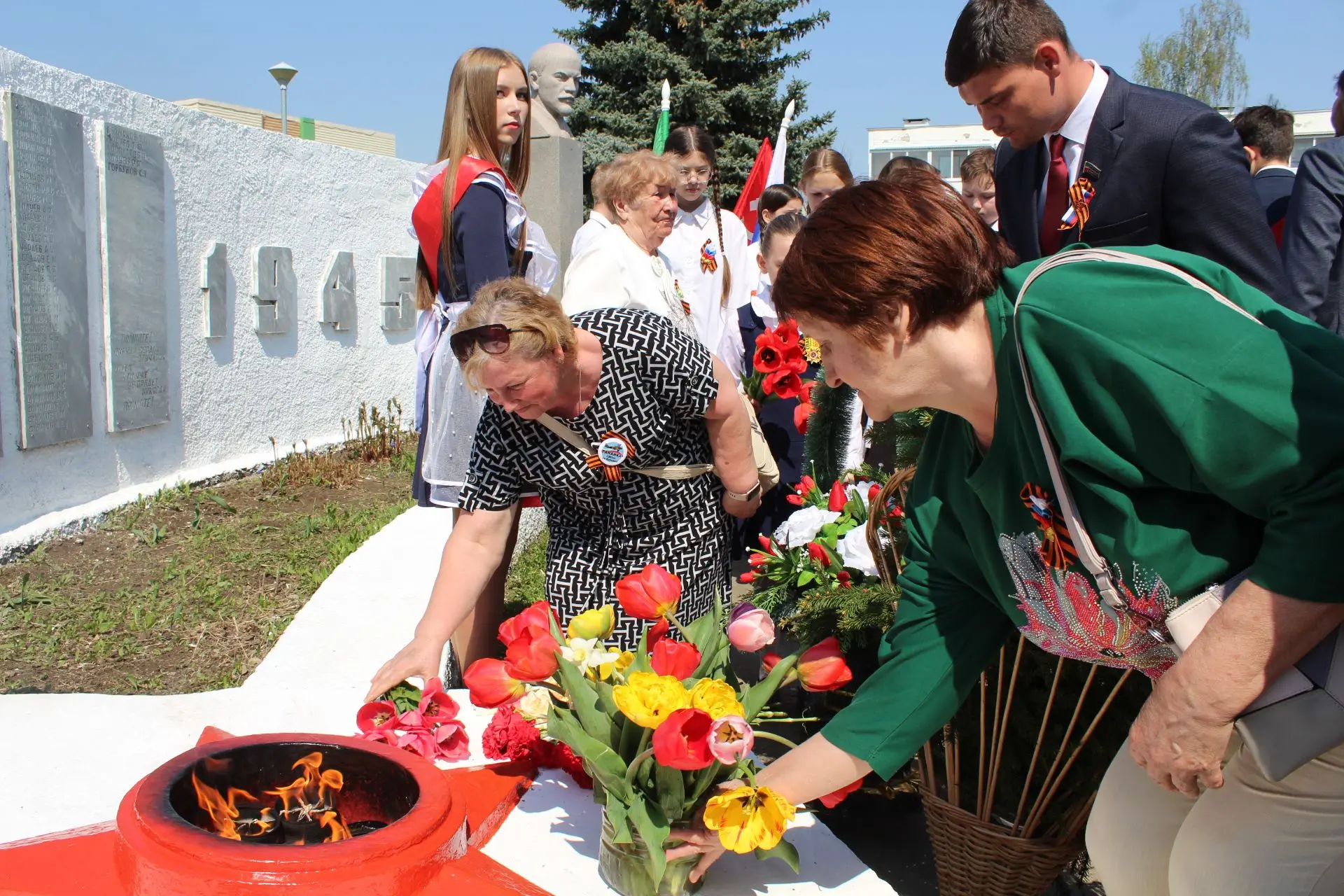 В Елабужском районе прошел митинг, посвященный 81-летию Великой Победы