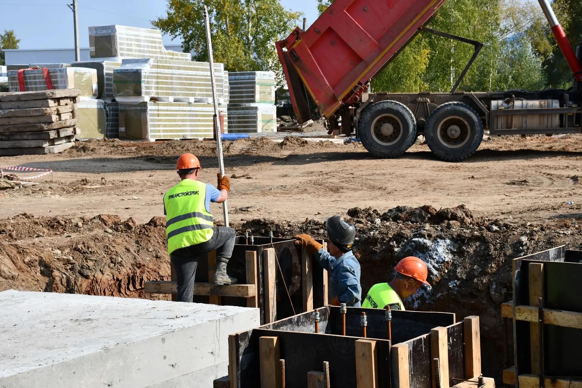 В Елабуге возводится пристрой к Легкоатлетическому манежу