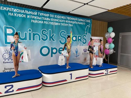 Елабужские гимнастки на пьедестале почета