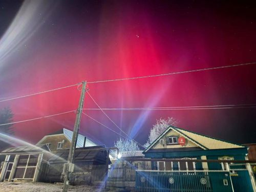 Редкое зрелище: жители Высокогорского района засняли северное сияние