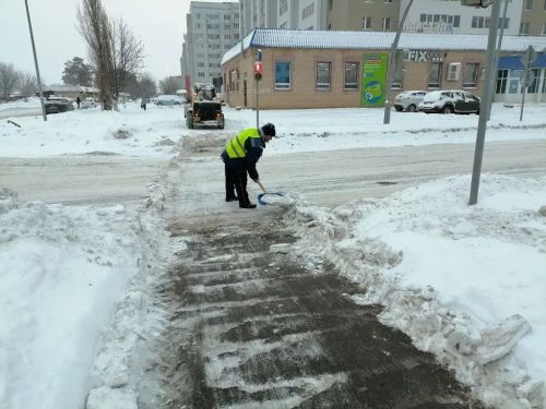 Уборка улиц от снега в Елабуге ведётся ежедневно по графику