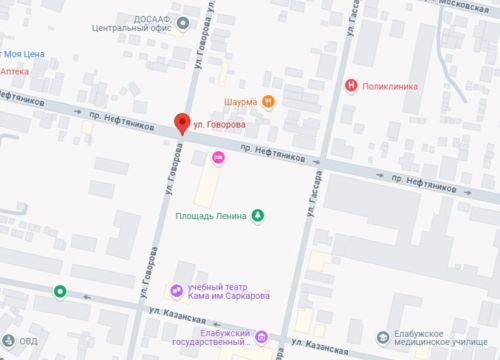 В Елабуге на три недели закроют участок дороги на улице Говорова