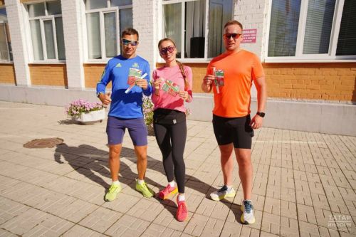 Казанские марафонцы совместили спортивную пробежку с участием в выборах