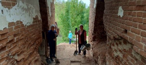 В Большой Качке идут работы по сохранению старинной церкви
