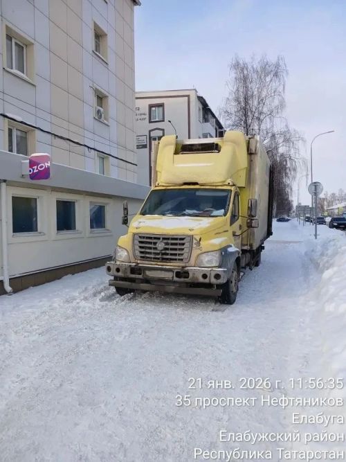 В Елабуге владельцев торговых точек накажут за парковку грузовиков на благоустроенных территориях