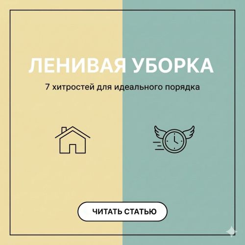 Хватит надрываться: 7 профессиональных хитростей для ленивой уборки