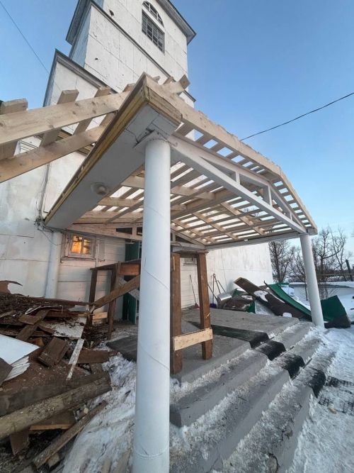 В старейшем храме Елабужского района ремонтируют кровлю