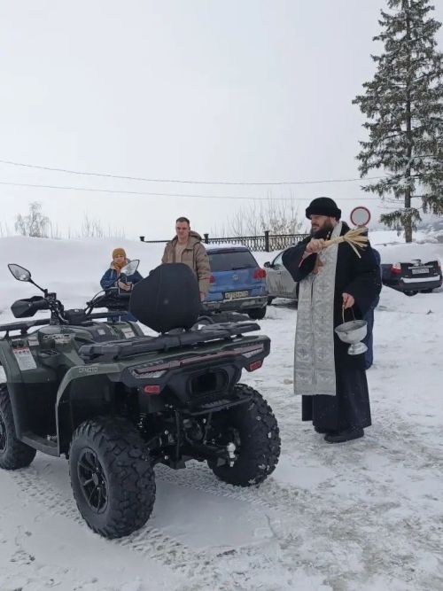 В Спасском соборе Елабуги освятили квадроцикл для бойцов СВО