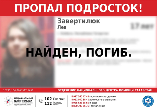 Пропавший в Елабуге подросток найден погибшим