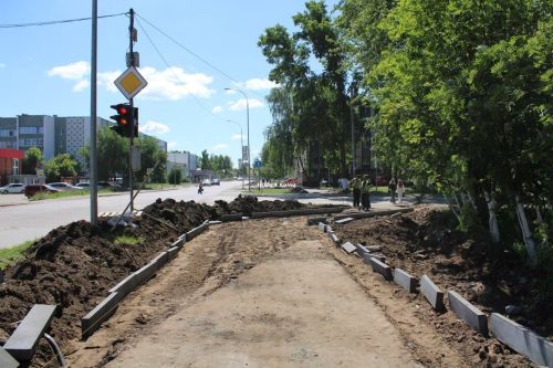 Алабугада гомуми озынлыгы 14,4 км булган 24 урамда асфальт салалар