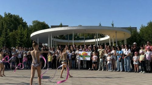 В парке «Чебурашка» прошел День художественной гимнастики