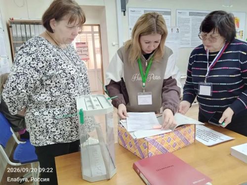 На участке №1374 в Елабуге создали условия для голосования незрячих и слабовидящих