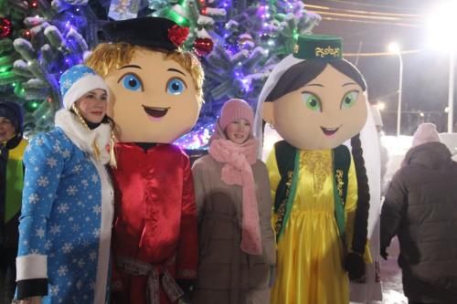 В Елабуге открыли главную новогоднюю елку