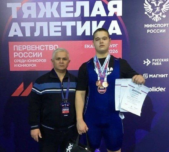 Алабуга авыр атлеты Тимур Кәримов Россия беренчелеге призеры булды