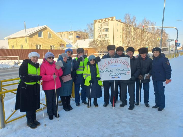 Госавтоинспекторы Елабуги провели акцию «Белая трость»