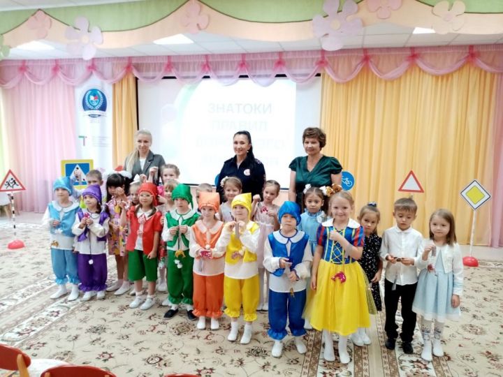 Госавтоинспекторы Елабуги встретились с воспитанниками детского сада №38