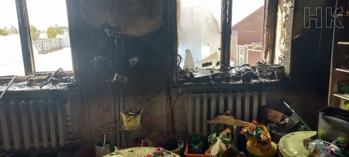 В Елабуге в частном доме произошел пожар