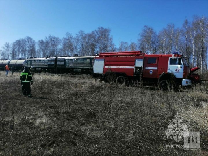 В Татарстане загорелся поезд