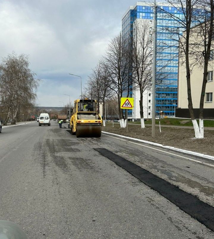 В Елабуге ямочный ремонт завершат на этой неделе