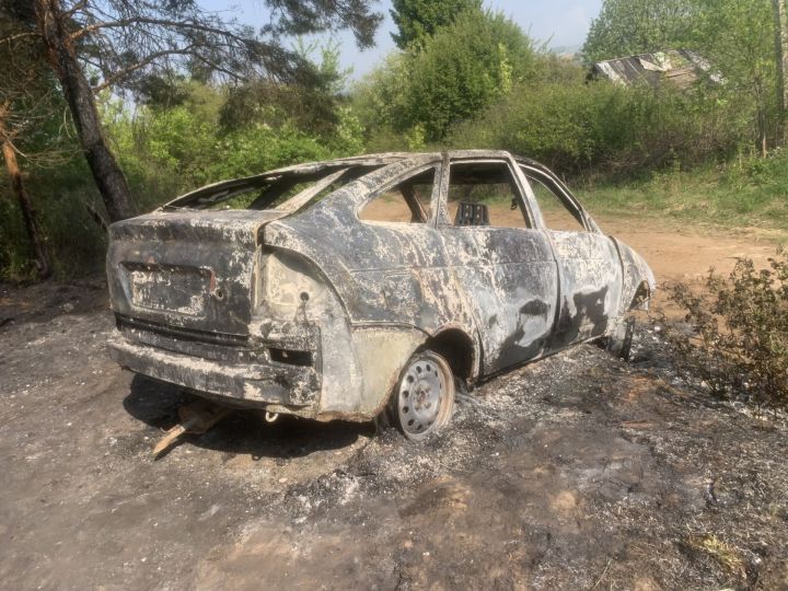 В Елабуге подожгли автомобиль