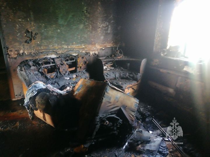 В Татарстане на пожаре погибли женщина и ребенок