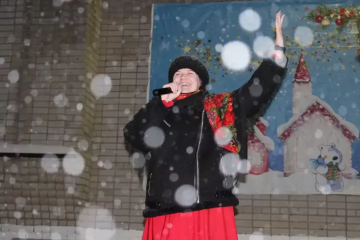 В Елабуге открыли новогоднюю елку на улице Марджани