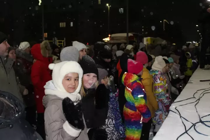 В Елабуге открыли новогоднюю елку на улице Марджани