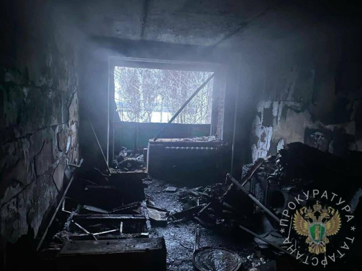 В Татарстане на пожаре погибли женщина и двухлетняя девочка