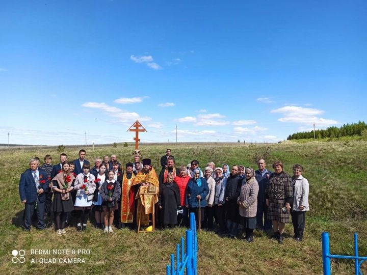 В селе Лекарево установлен поклонный Крест в память о жертвах трагедии 1919 года
