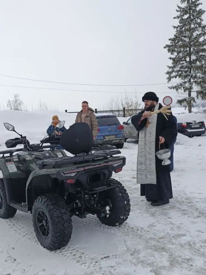 В Спасском соборе Елабуги освятили квадроцикл для бойцов СВО