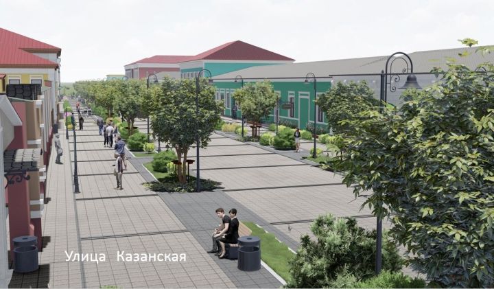 Алабуганың Казан урамы тулысынча җәяүлеләр урамы булачак