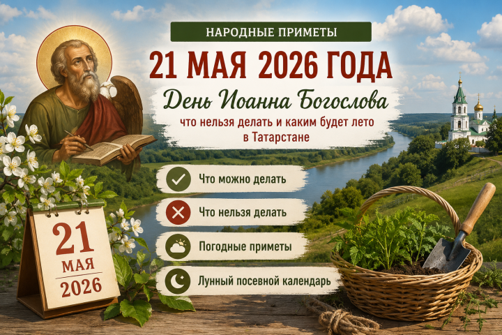 Что нельзя делать 21 мая 2026 года: народные приметы в день Иоанна Богослова