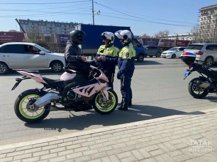 Татарстанда ун көнлек рейд барышында 42 мотоциклчы җаваплылыкка тартылган
