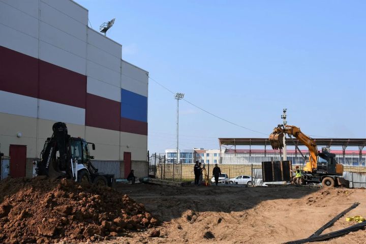 В Елабуге возводится пристрой к Легкоатлетическому манежу